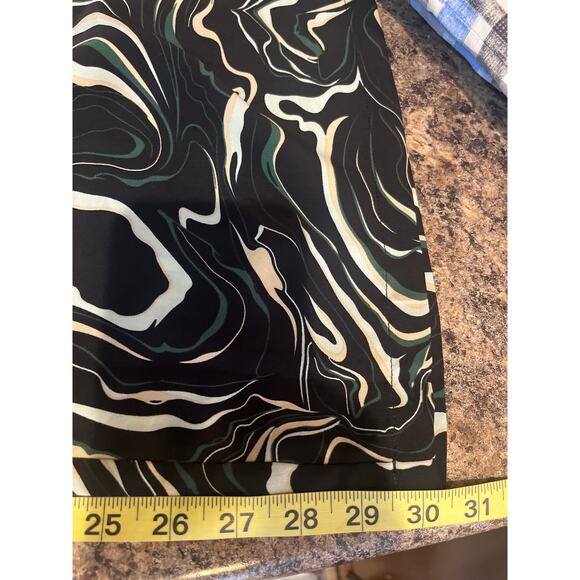 Nasty Gal NEW Black Abstract Swirl Print Wide Leg Pant Small - Picture 6 of 6